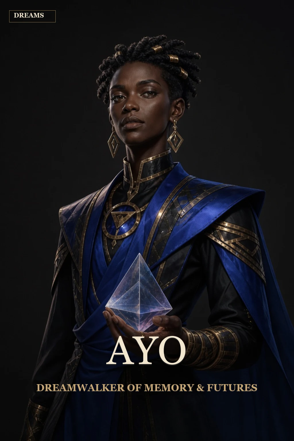 Orun poster for Ayo, dreamwalker of memory and futures