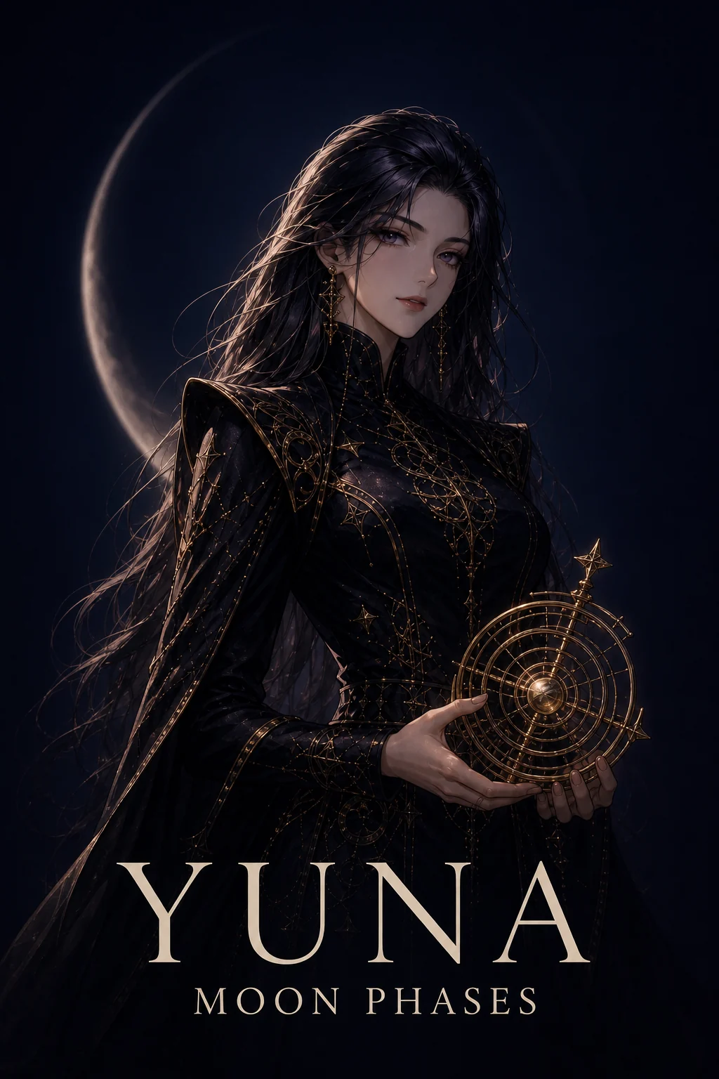 Orun poster for Yuna, moon-phase oracle